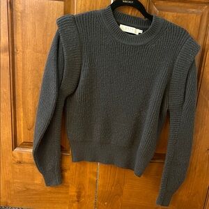 Astr Charcoal Women's Crew Neck Sweater